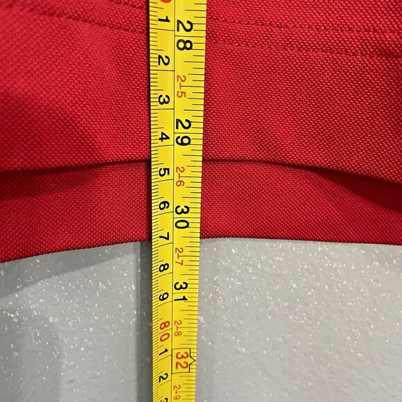 FJ Footjoy Polo Shirt Mens Large Golf‎ Short Sleeve Red Collared w/ Embroidery - Picture 8 of 10